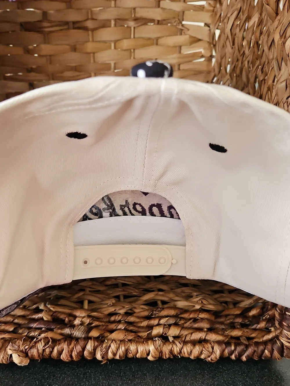 Perfectly Imperfect White and Black Trucker Hat - Unbranded